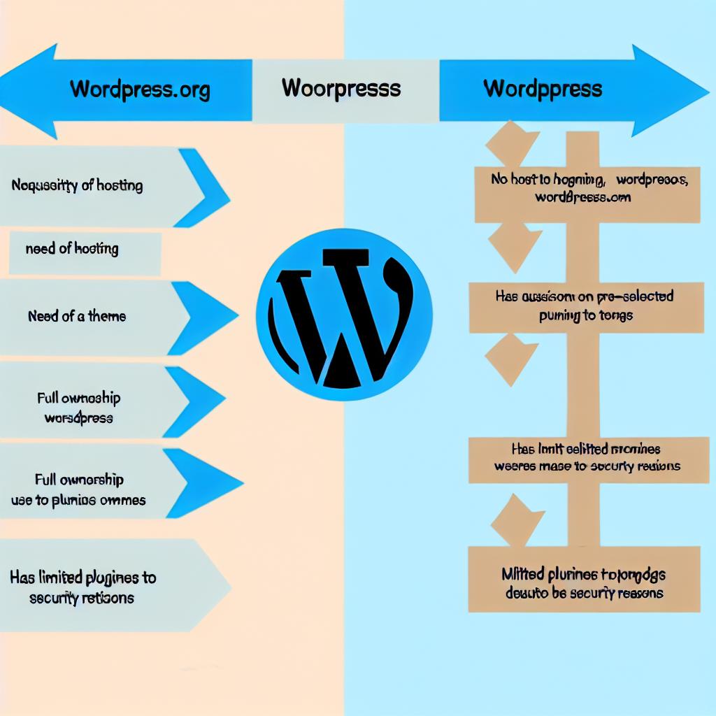 The difference between WordPress.org and WordPress.com.